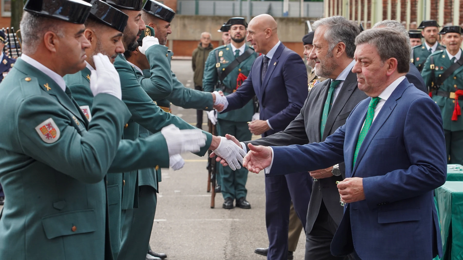 Acto en la comandancia de la Guardia Civil en León