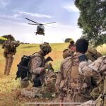 El Ejército del Aire durante el ejercicio de rescate de combate en Albacete.