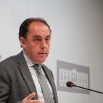 Benito Serrano, presidente de la Diputación de Soria, tras la Junta de Gobierno Local