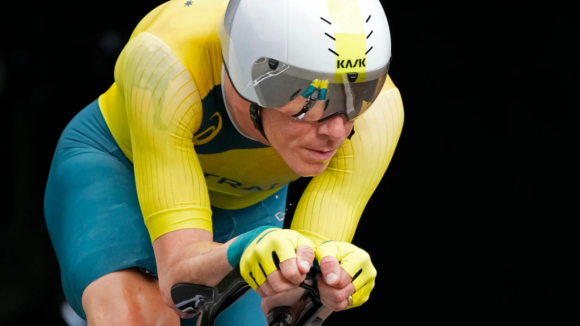 FILE - Rohan Dennis of Australia competes during the men's cycling individual time trial at the 2020 Summer Olympics, July 28, 2021, in Oyama, Japan. (AP Photo/Christophe Ena,File)
