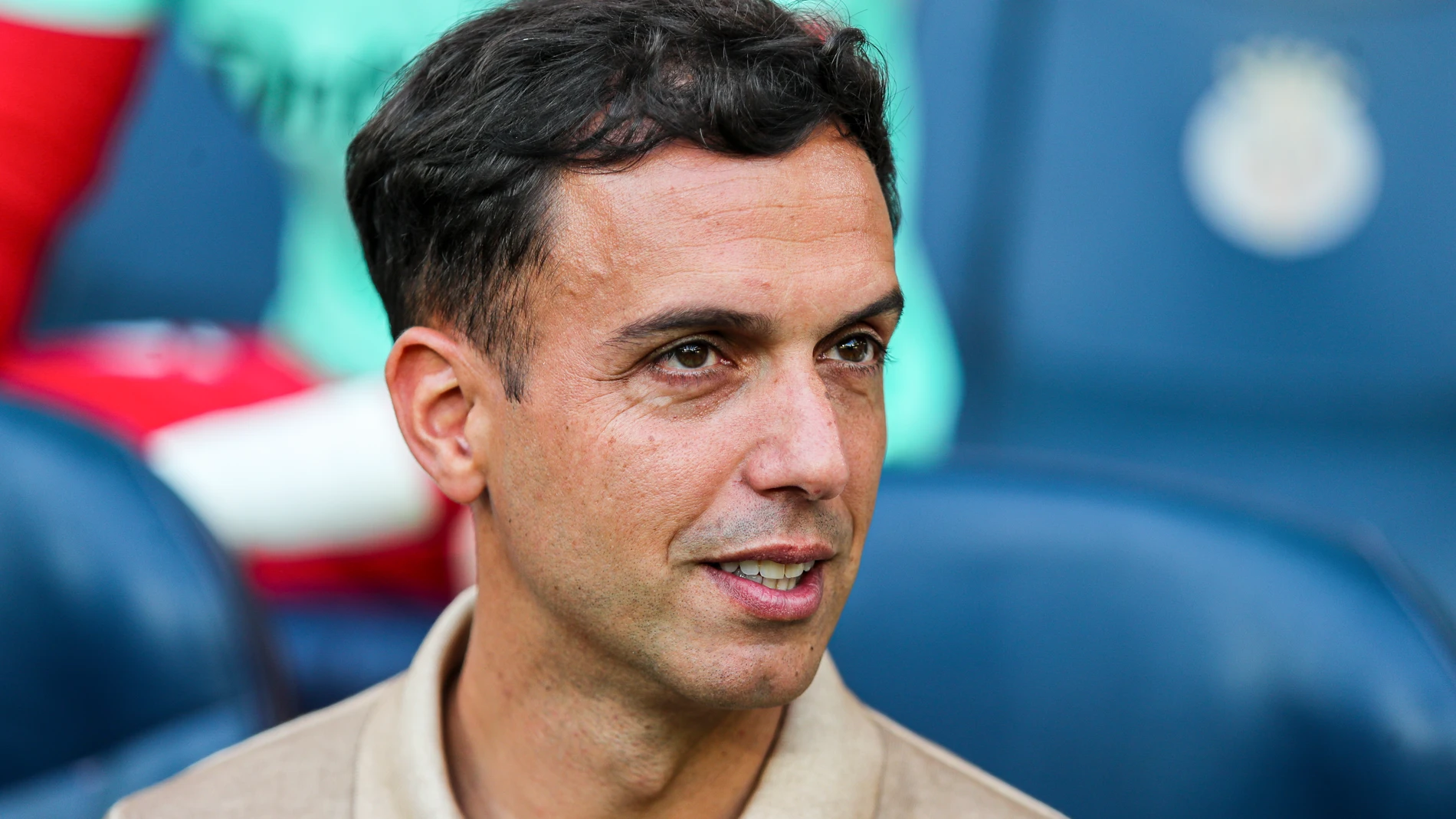 Borja Jimenez, head coach of Leganes, looks on during the Spanish league, LaLiga EA Sports, football match played between Villarreal CF and CD Leganes at La Ceramica stadium on May 14, 2025, in Villarreal, Spain. AFP7 14/05/2025 ONLY FOR USE IN SPAIN