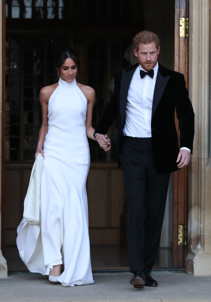 Segundo vestido de novia de Meghan Markle.