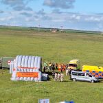 Simulacro de accidente aéreo por colisión entre dos aeronaves en Villanubla