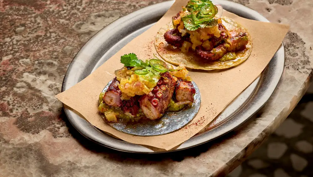 Tacos de pulpo