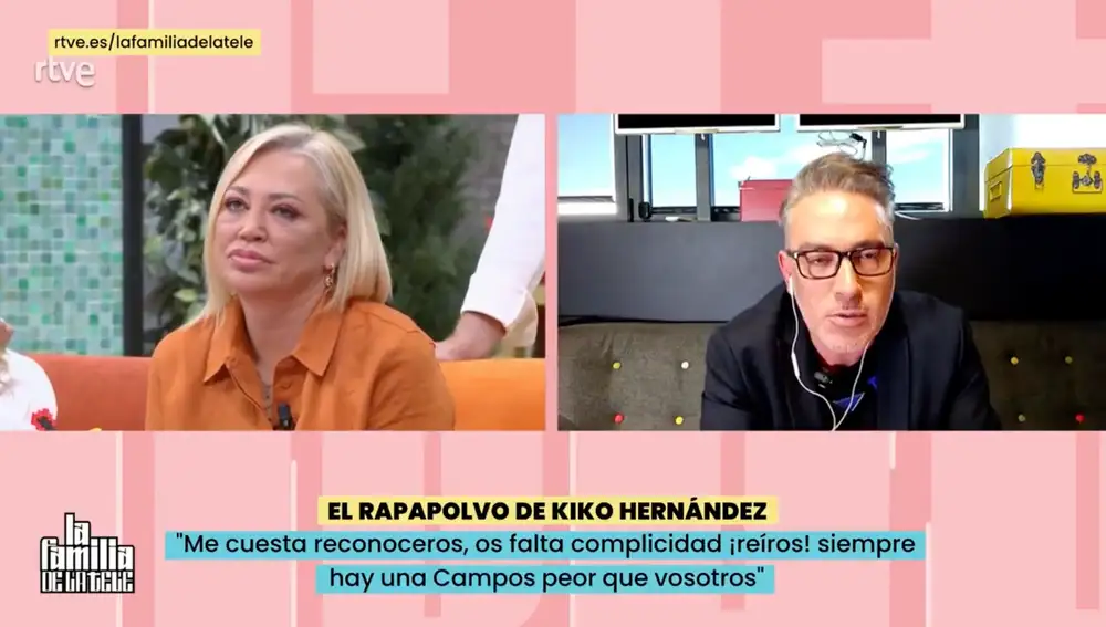 Captura de Kiko Hernández en 'La familia de la tele'
