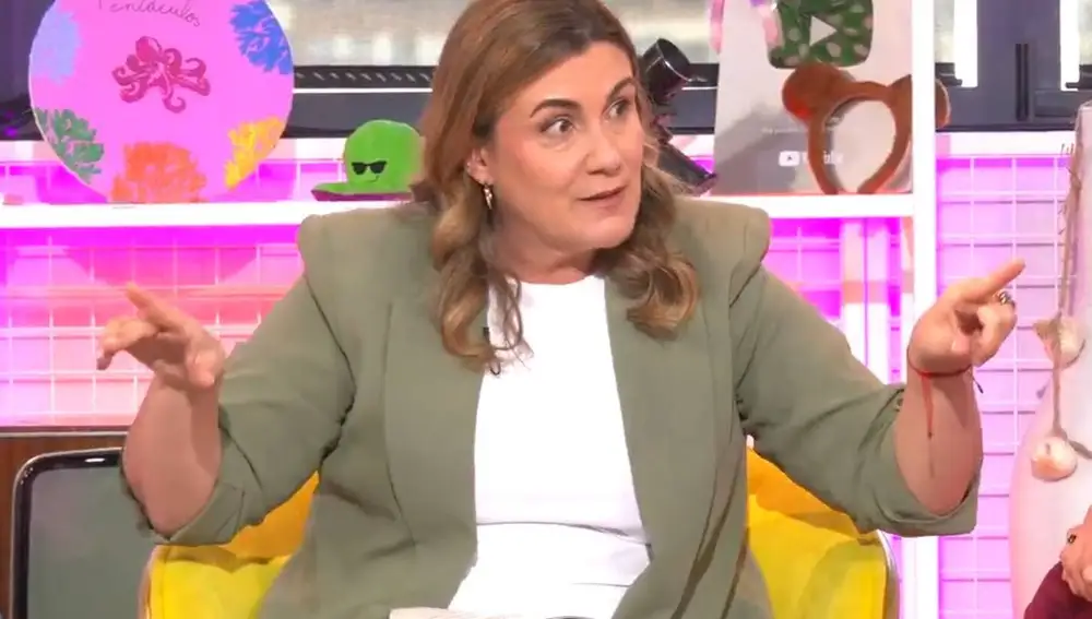 Captura de Carlota Corredera en el programa 'Tentáculos'