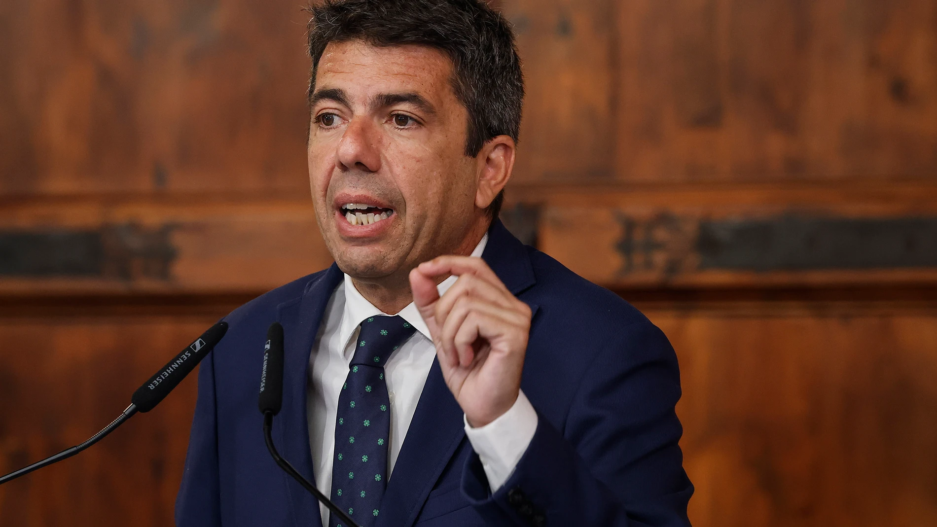 El presidente de la Generalitat Valenciana, Carlos Mazón, interviene durante un acto institucional, en el Palau de la Generalitat, a 14 de mayo de 2025, en Valencia, Comunidad Valenciana (España). El acto se ha organizado con motivo del Día Internacional de las Familias. 14 MAYO 2025;FAMILIAS;DÍA;VALENCIA;ACTO Rober Solsona / Europa Press 14/05/2025