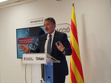 El conseller de Empresa y Trabajo, Miquel Sàmper, da a conocer el primer paquete de ayudas a la internacionalización de Acció frente a la crisis arancelaria