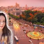 Imagen de una influencer en Madrid