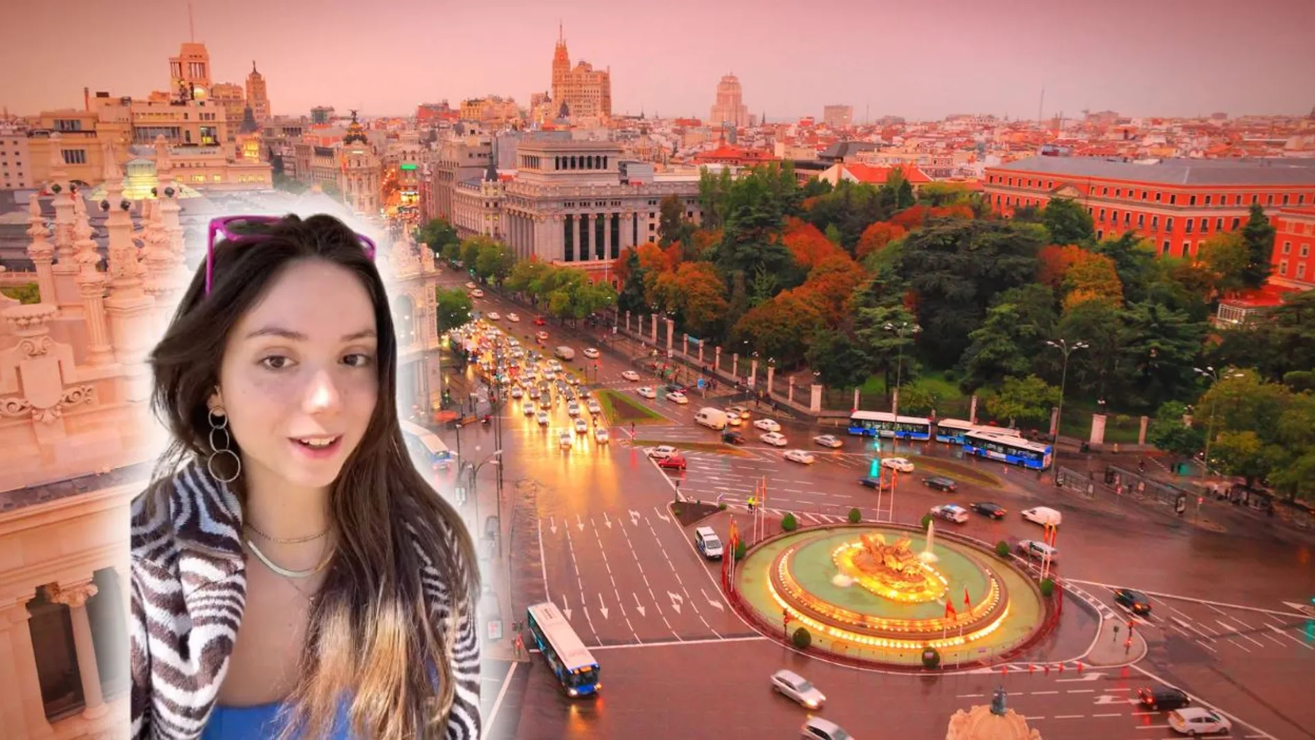 Imagen de una influencer en Madrid