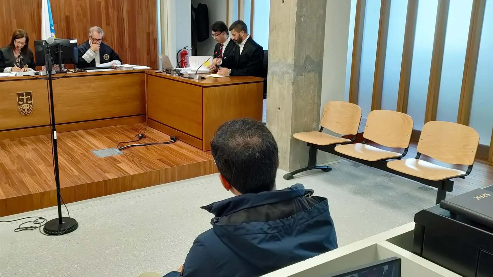 El acusado, durante la vista.
