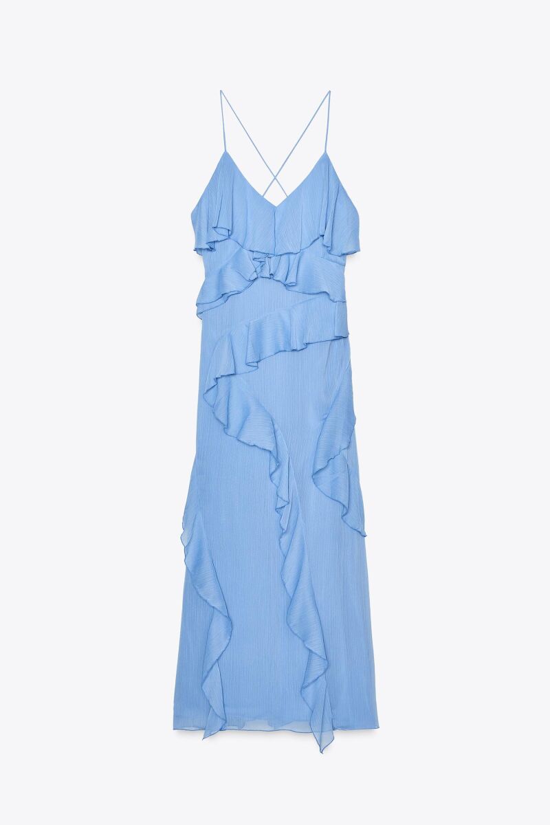 Vestido de volantes.