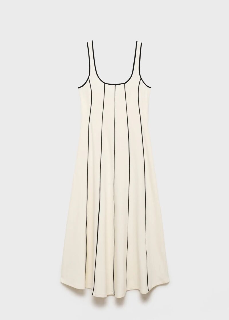 Vestido bicolor.