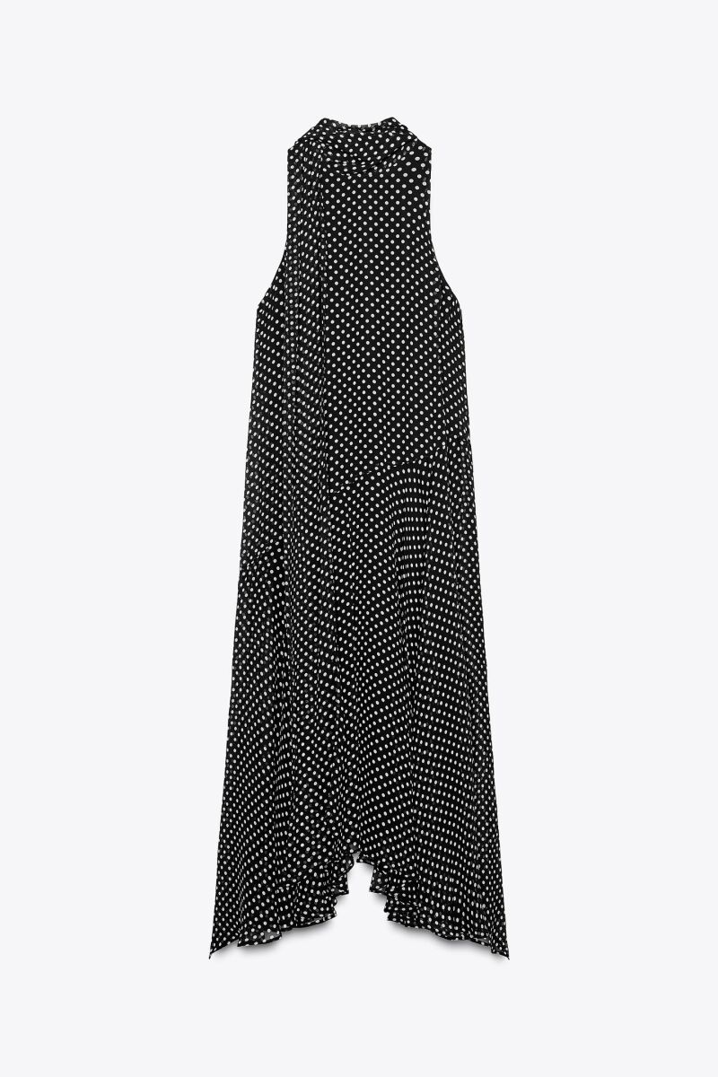 Vestido de estampado de lunares.