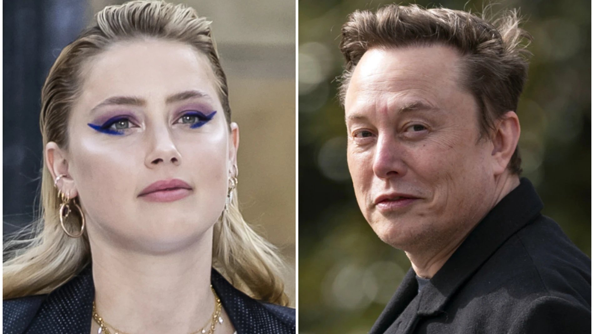 La actriz Amber Heard y el magnate Elon Musk