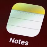 La app Notas del iPhone escribe la letra "a" de una forma especial