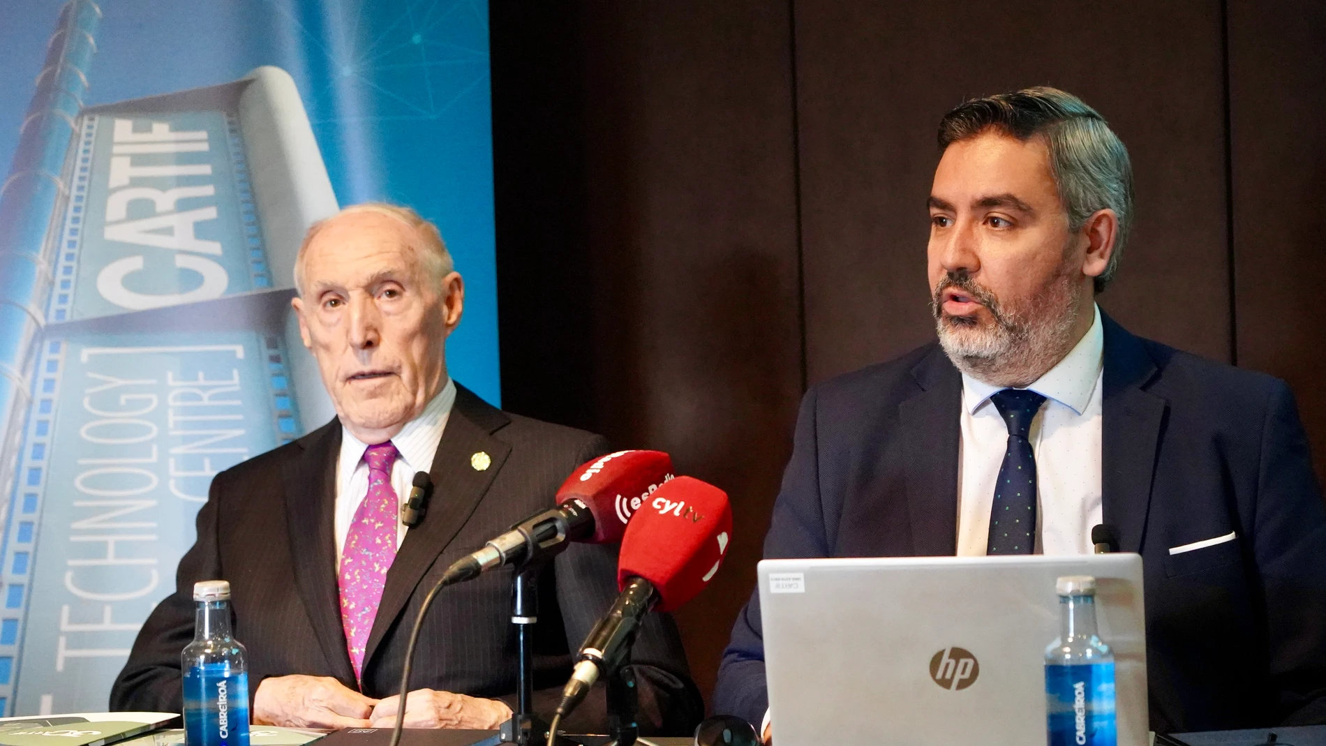 El director general de Cartif, José R. Perán, y el subdirector general, Sergio Sanz, presentan la Memoria Anual 2024 del centro tecnológico y hacen un balance de las actividades desarrolladas con motivo del 30 aniversario