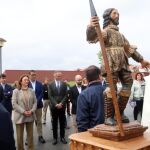 La consejera durante la celebración del Día de San Isidro en Nava de Arévalo