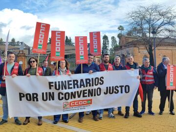 El sector funerario de Sevilla en huelga este jueves y viernes para exigir un "convenio digno"