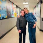 Susanna Griso con look denim.