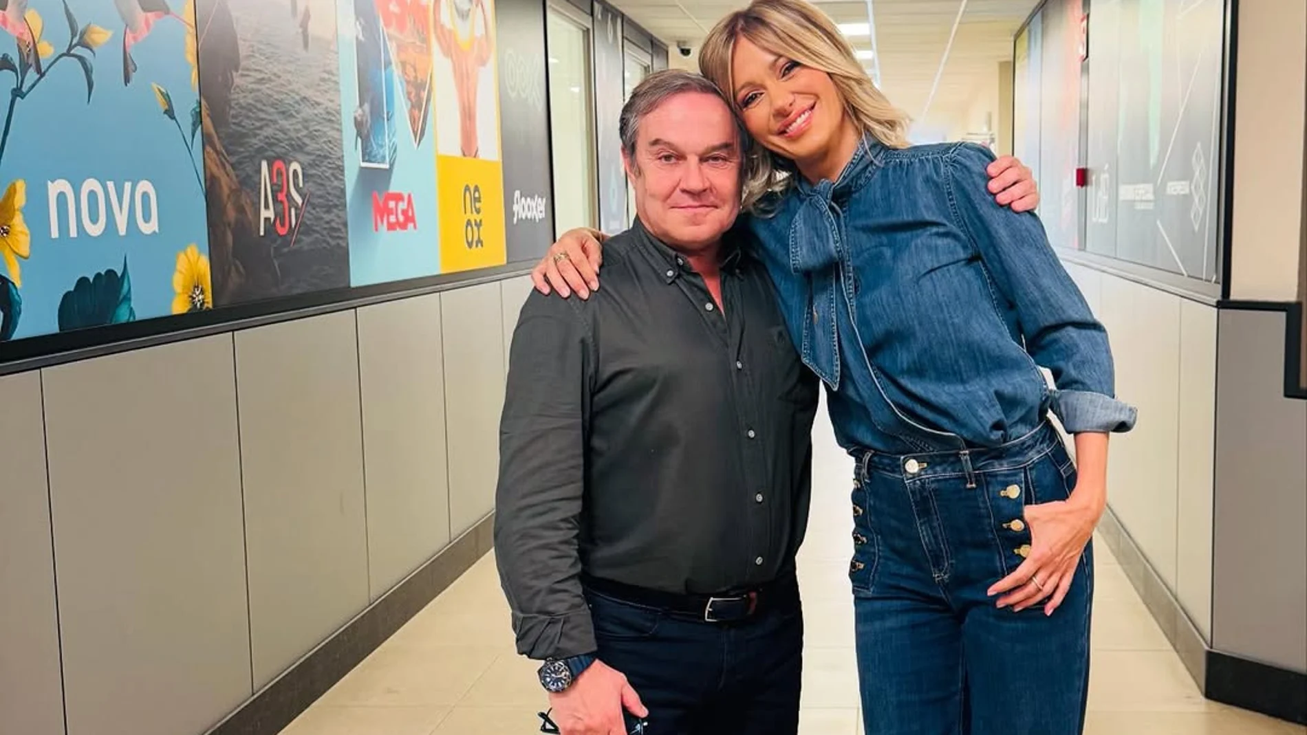 Susanna Griso con look denim.
