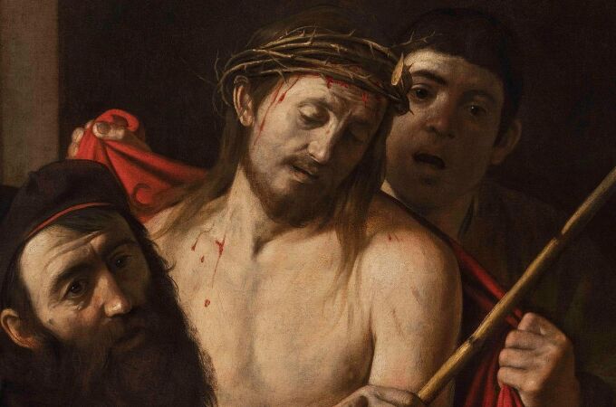Plano detalle de la obra que aparece en el documental "The Sleeper. El Caravaggio perdido"