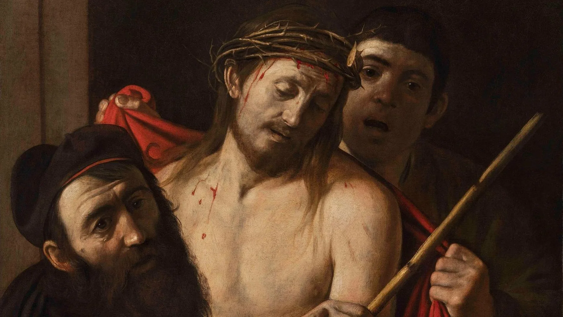 Plano detalle de la obra que aparece en el documental "The Sleeper. El Caravaggio perdido"