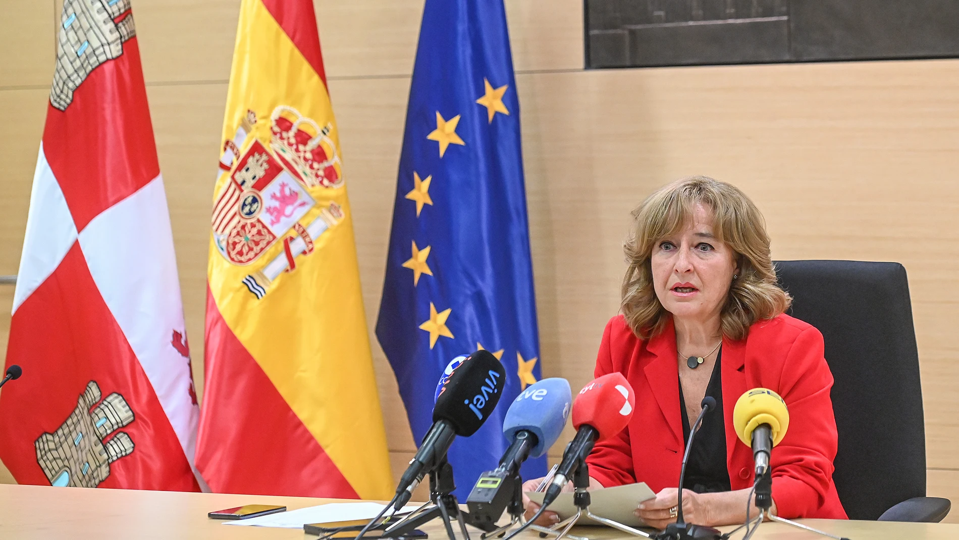 La presidenta del Tribunal Superior de Justicia de Castilla y León (TSJCyL), Ana del Ser, presenta la Memoria Judicial de 2024