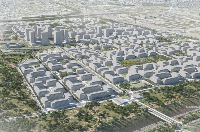 Visión general de la zona proyectada