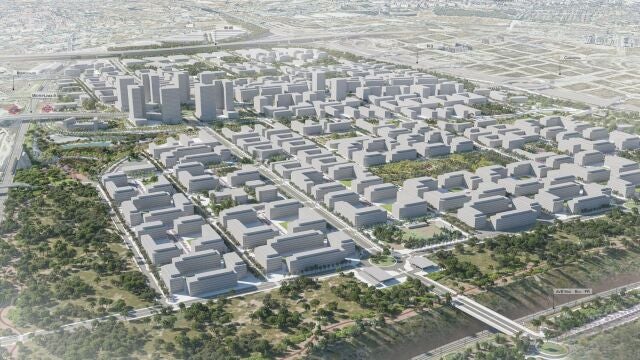 Visión general de la zona proyectada