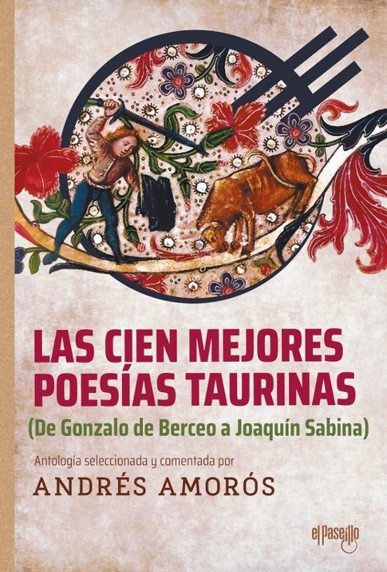 Portada del libro “Las cien mejores poesías taurinas” (Paseíllo)
