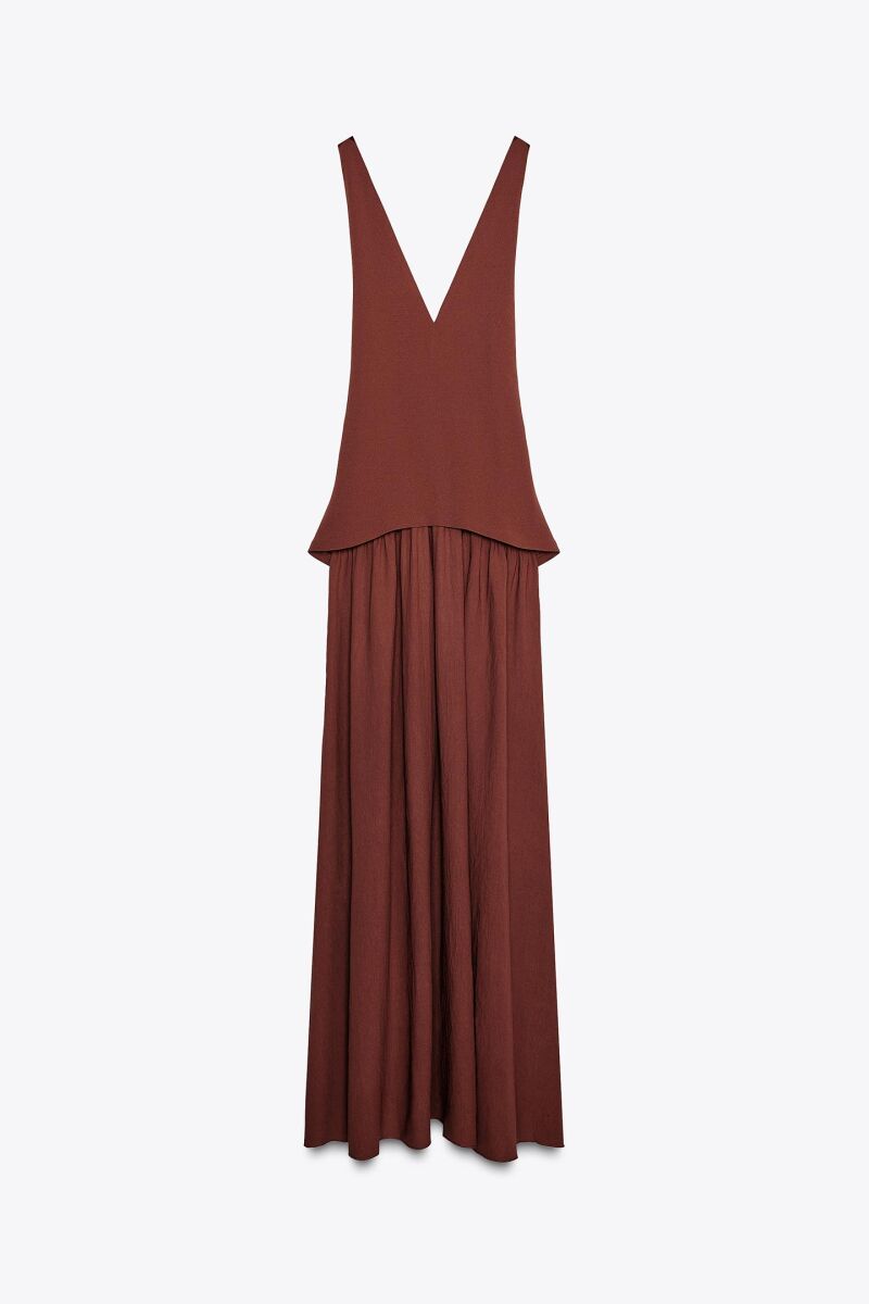 Vestido chocolate.