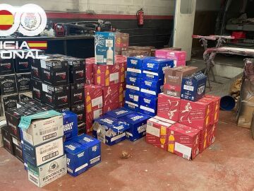 Imagen de algunos de los productos recuperados