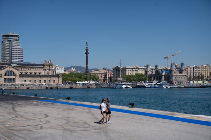 El alcalde Jaume Collboni en la inauguración del muelle Barcelona Nord