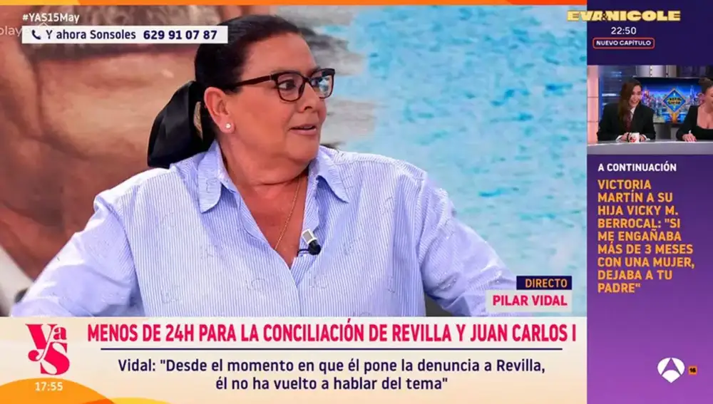 Captura de María del Monte en 'Y ahora Sonsoles'