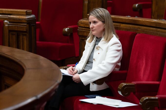 La consellera de Drets Socials i Inclusió de la Generalitat, Mònica Martínez Bravo, en el Parlament