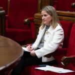 La consellera de Drets Socials i Inclusió de la Generalitat, Mònica Martínez Bravo, en el Parlament
