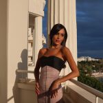 Rocío Osorno con vestido glamuroso en el Festival de Cannes 2025.