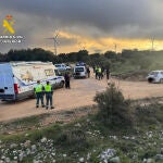Efectivos de la Guardia Civil en la RAVE de Aguaviva de la Vega 