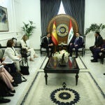 Pedro Sánchez en Bagdad para participar en la cumbre de la Liga Árabe