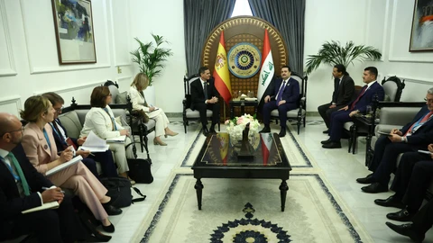 Pedro Sánchez en Bagdad para participar en la cumbre de la Liga Árabe