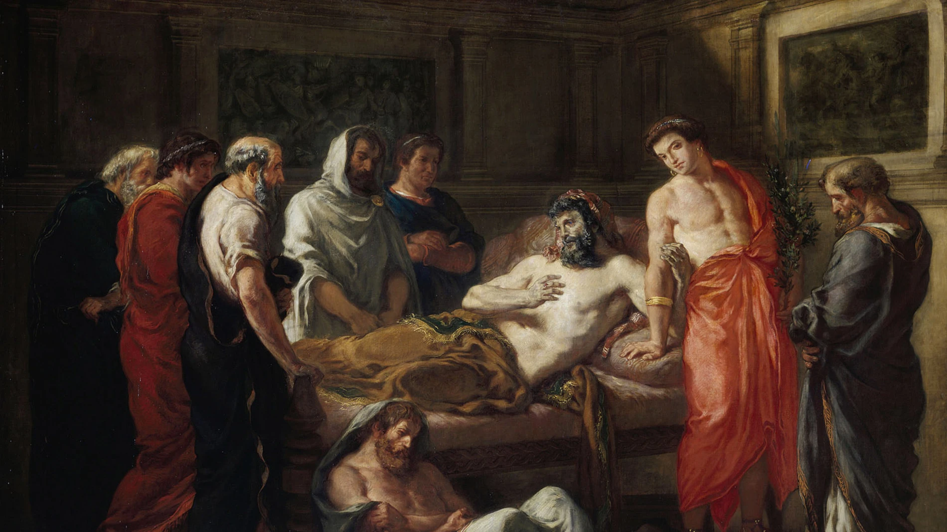 'Últimas palabras del emperador Marco Aurelio' (1844), de Eugène Delacroix