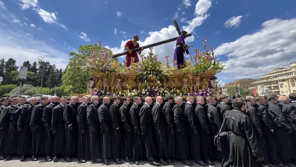 El Nazareno de León por las calles de Roma