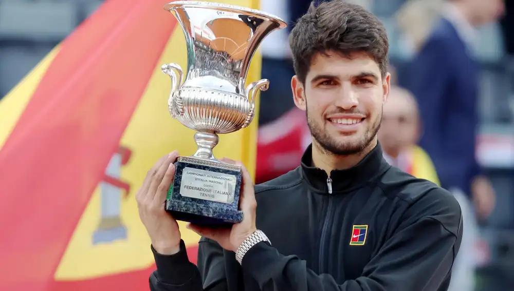 Tenis/Roma.- Carlos Alcaraz: "Ganar como he ganado en Roma me da mucha confianza para Roland Garros"