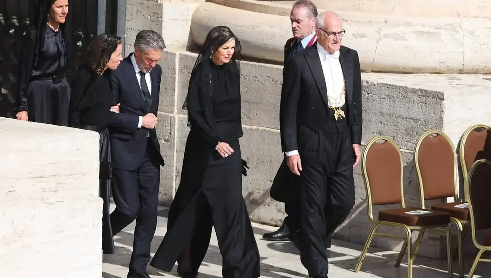 Máxima de Holanda en la misa de inicio de pontificado de León XIV.