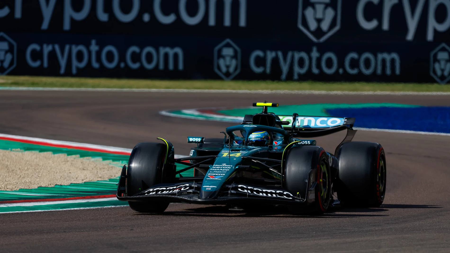14 ALONSO Fernando (spa), Aston Martin F1 Team AMR24, action during the Formula 1 AWS Gran Premio del Made in Italy e Dell’Emilia-Romagna 2025, Emilia Romagna Grand Prix 2025, 7th round of the 2025 FIA Formula One World Championship from May 16 to 18, 2025 on the Autodromo Internazionale Enzo e Dino Ferrari, in Imola, Italy - Photo Javier Jimenez / DPPI AFP7 17/05/2025 ONLY FOR USE IN SPAIN