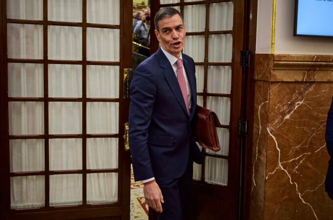 Pedro Sánchez, en el Congreso de los Diputados