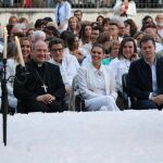 El obispo de Alcalá, la alcaldesa del municipio y el viceconsejero de Cultura, Turismo y Deportes