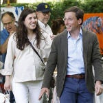 Teresa Urquijo y Almeida en la hípica. 