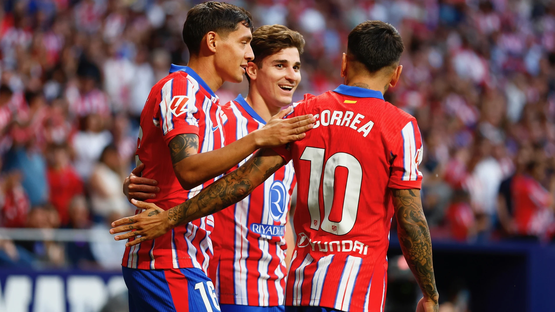 Encuentro de liga entre el Atlético de Madrid y El Real Betis.